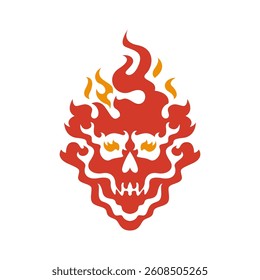 Flame logo icon design template
