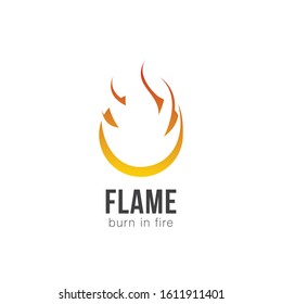 Flame Logo and Icon Vector Template