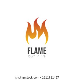 Flame Logo and Icon Vector Template