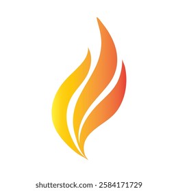flame logo with orange and yellow flames