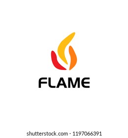 Flame logo template suitable for your company.