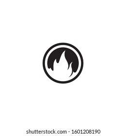 Flame logo template vector icon design