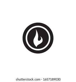 Flame logo template vector icon design