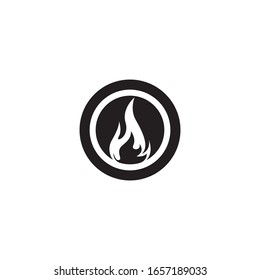 Flame logo template vector icon design