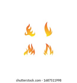 Flame logo template vector icon design