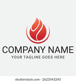 A flame logo that represents warmth, power, and dynamic spirit.