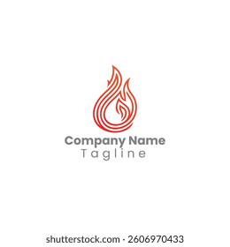 Flame logo vector logo design