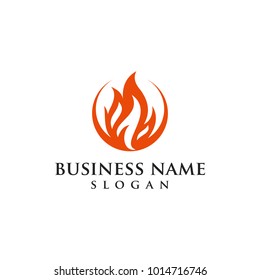 flame logo vector graphic abstract modern
