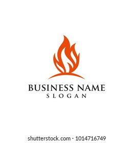 flame logo vector graphic abstract modern