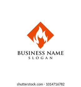 flame logo vector graphic abstract modern