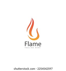 Flame logo Vector template. fire logo design icon