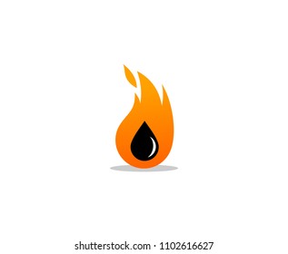 Flame oil logo 