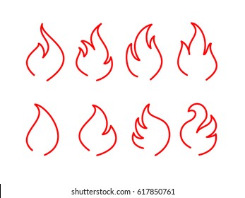 Flame Outline Images, Stock Photos & Vectors | Shutterstock