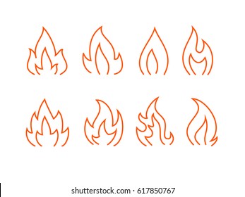 Flame Outline Icon