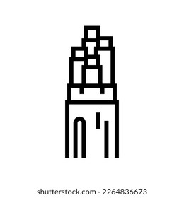 flame retardant low smoke halogen cable line icon vector. flame retardant low smoke halogen cable sign. isolated contour symbol black illustration