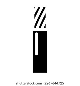 flame retardant low smoke halogen cable glyph icon vector. flame retardant low smoke halogen cable sign. isolated symbol illustration