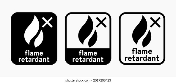 Flame Retardant vector information sign