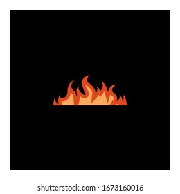 flame simple logo free vector