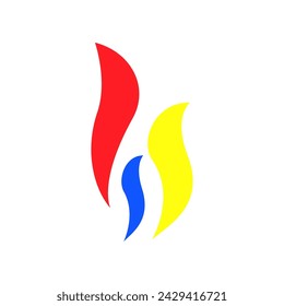 Flammenspiritus-Symbol-Vektor-Logo-Design-Vorlage