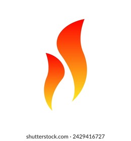 Flame Spirit Icon Vector Logo Design Template