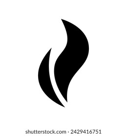 Flame Spirit Icon Vector Logo Design Template