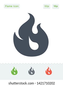 Flame - Sticker Icons. A professional, pixel aligned icon.