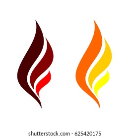 flame swoosh logo template Illustration Design. Vector EPS 10.
