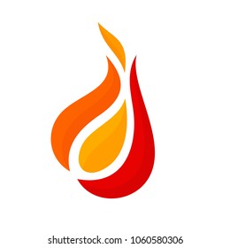 flame symbol. fire icon. Logo. vector Eps10.