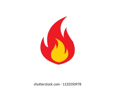 Flame symbol fire illustration image burning