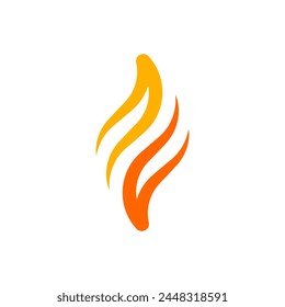 flame symbol fire logo icon vector design