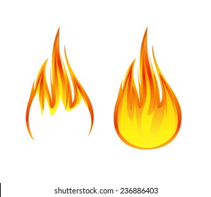 flame symbol or icon vector illustration