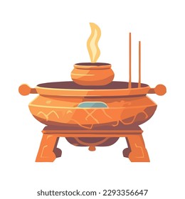 flame symbolizes spirituality in ancient cultures isolated
