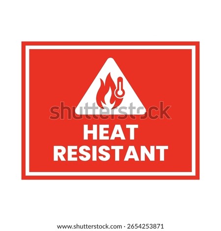 Flame and Thermometer Heat Resistant Stamp Logo Design