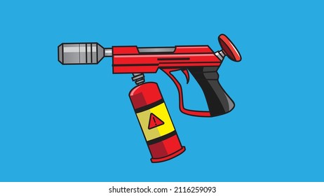 Flame Thrower Icon Vector Illustration