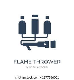 Flame Thrower Icon Vector On White Background, Flame Thrower Trendy Filled Icons From Miscellaneous Collection, Flame Thrower Vector Illustration