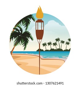 flame torch cartoon