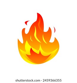 Flame Vector Art Icons Illustration