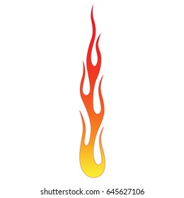 flame vector art, logo flat isolated illustration