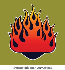 Flame vector design. You can use for logo backround and e.t.c
