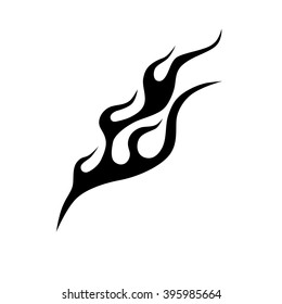 Flame vector, Fire tattoo, Black Silhouette Flame, flame vector tribal, tribal flames vector, tattoo design isolated on white background, fire icon  