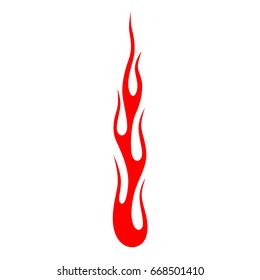 Flame vector, Fire tattoo, flame vector, stylish cartoon flames fire animated blazing. Flames vector icon isolated on white background – icon fire illustration