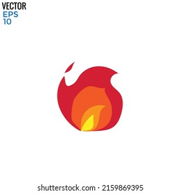 flame vector. Hot temperature curve painting. dangerous fire. flammable blaze heat explosion, blazing illustrations concept.