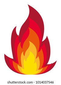 Flame vector icon