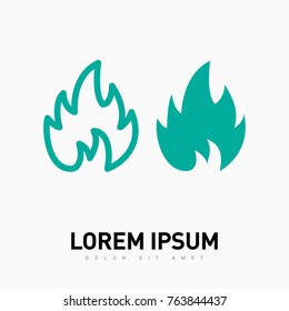 flame vector icon