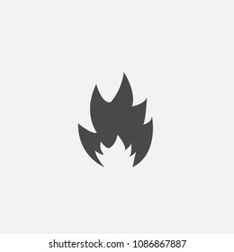 flame vector icon fire symbol