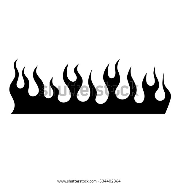 flame vector icon\
 - fire tattoo\
illustration