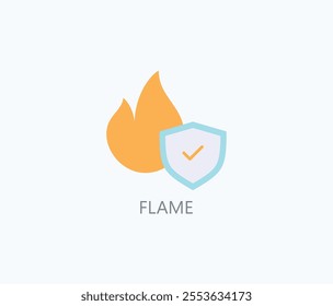 Flame Vector, Icon Or Logo Sign Symbol Illustration