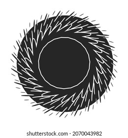 Flame vector icon.Black vector icon isolated on white background flame.