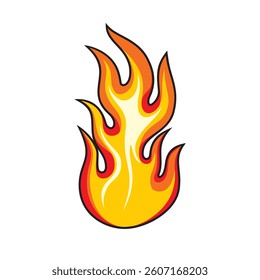 flame vector illustration fire design