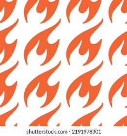 flame Vector illustration. Seamless patterns. Fun shapes. 